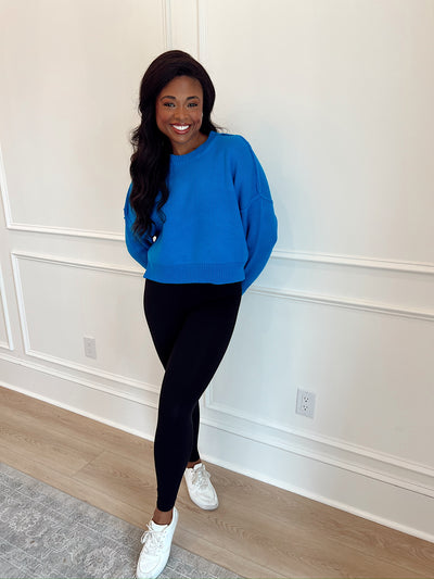 True Friend Cropped Sweater Top