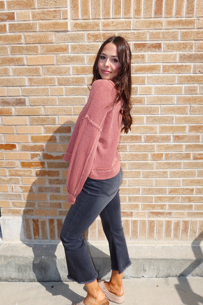 A Little Unpredictable Ribbed Top