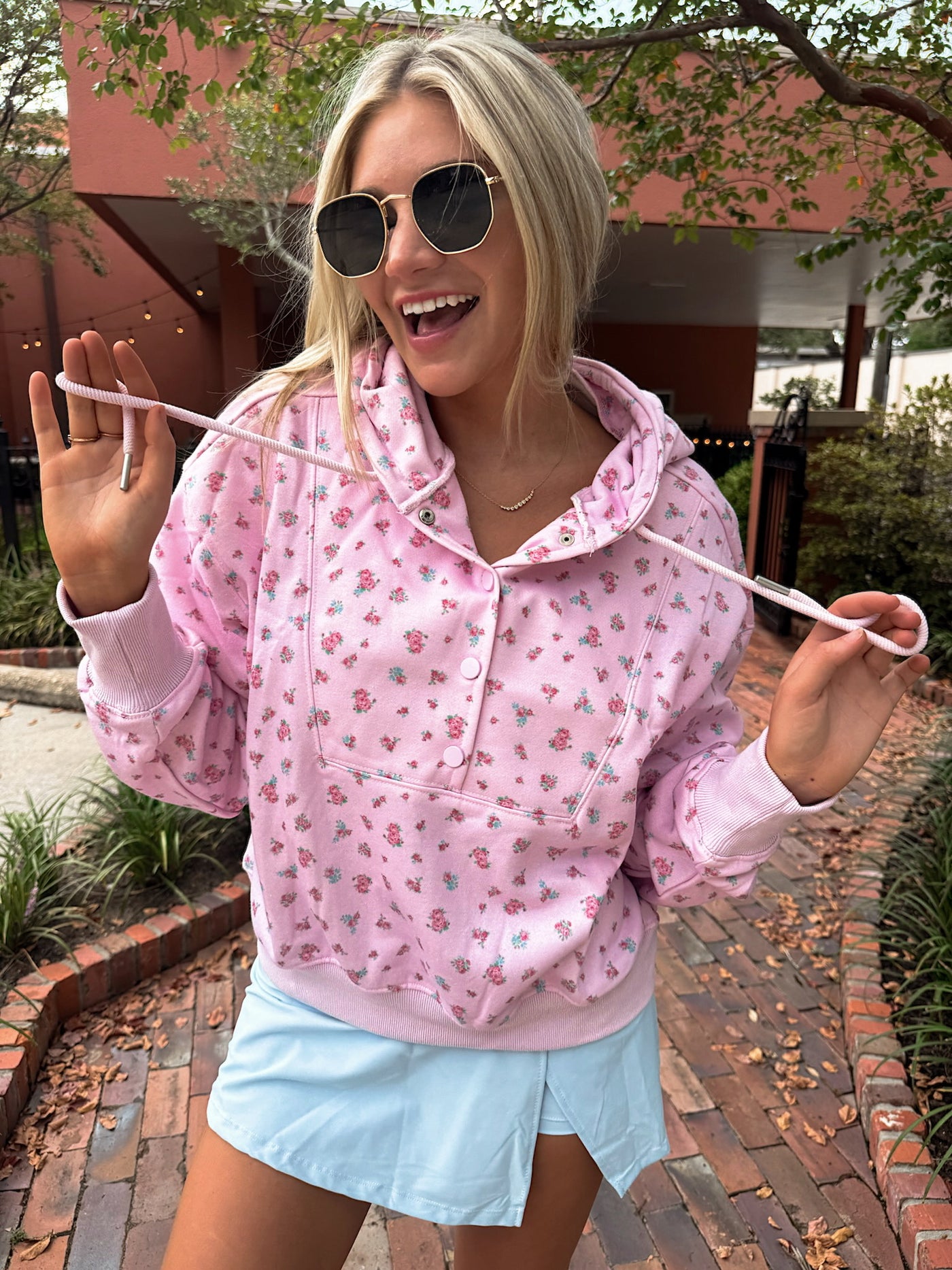 Wander Hour Floral Hoodie