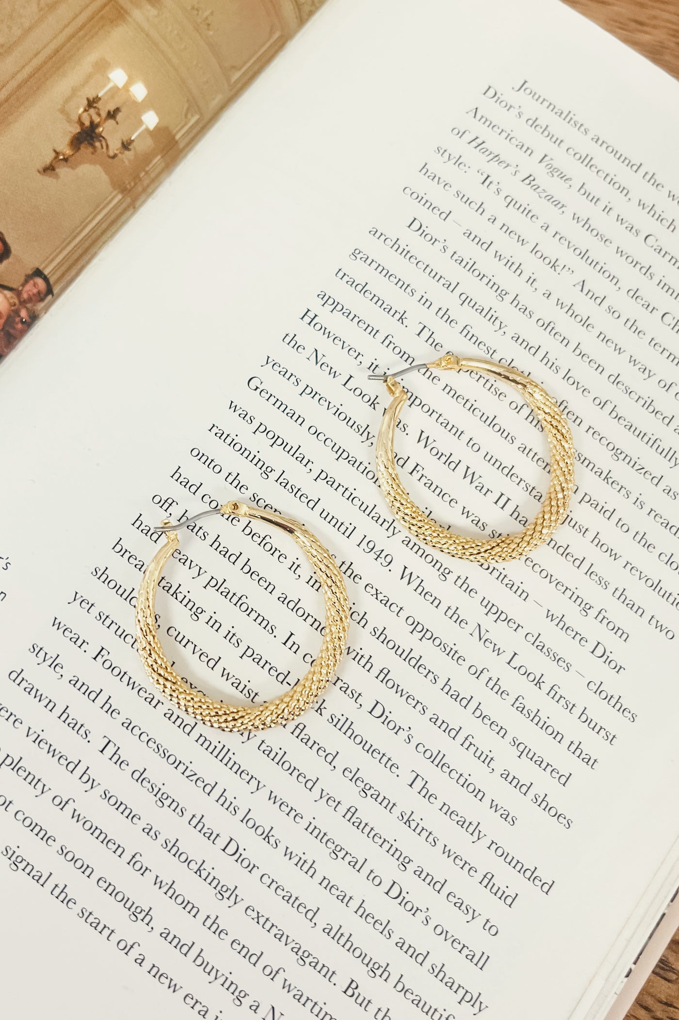 Saying My Piece Textured Hoop Earrings