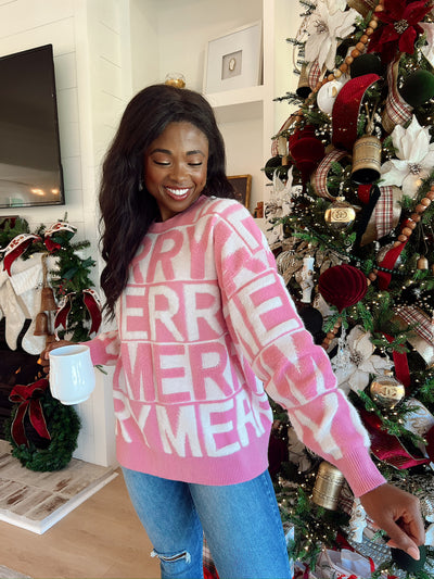 Sweet And Merry Pullover Sweater