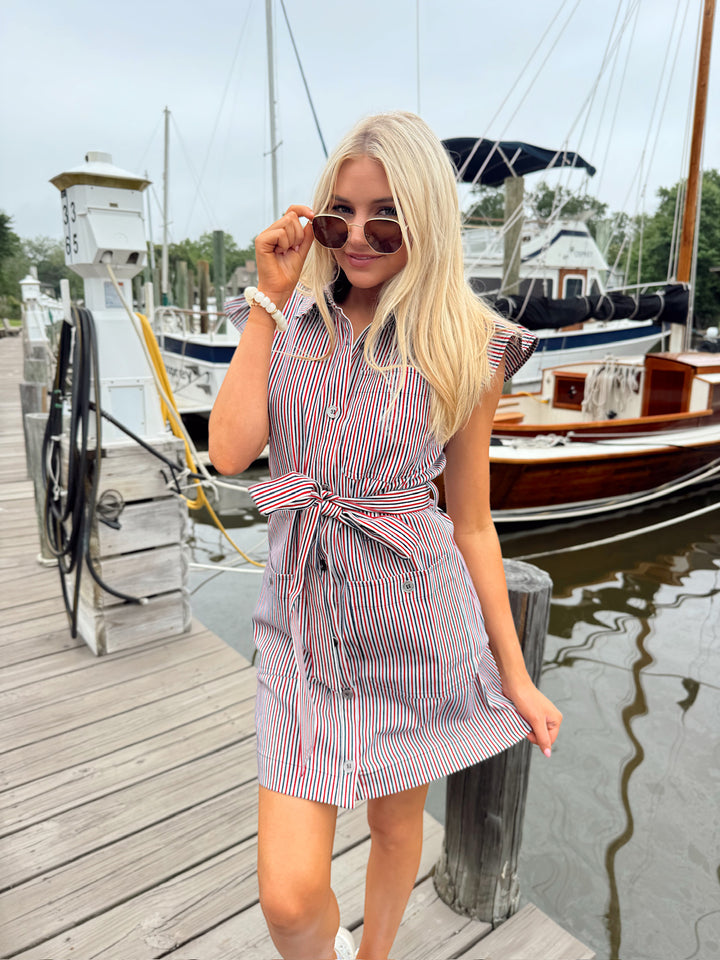 Play It Out Collared Mini Dress – Bella Rose Boutique