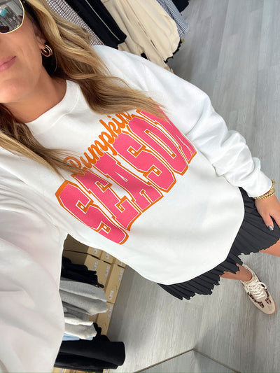 Pumpkin Season Gameday Font Sweatshirt