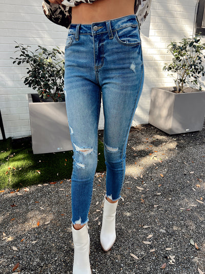 Inner Calm Mid Rise Skinny Jeans