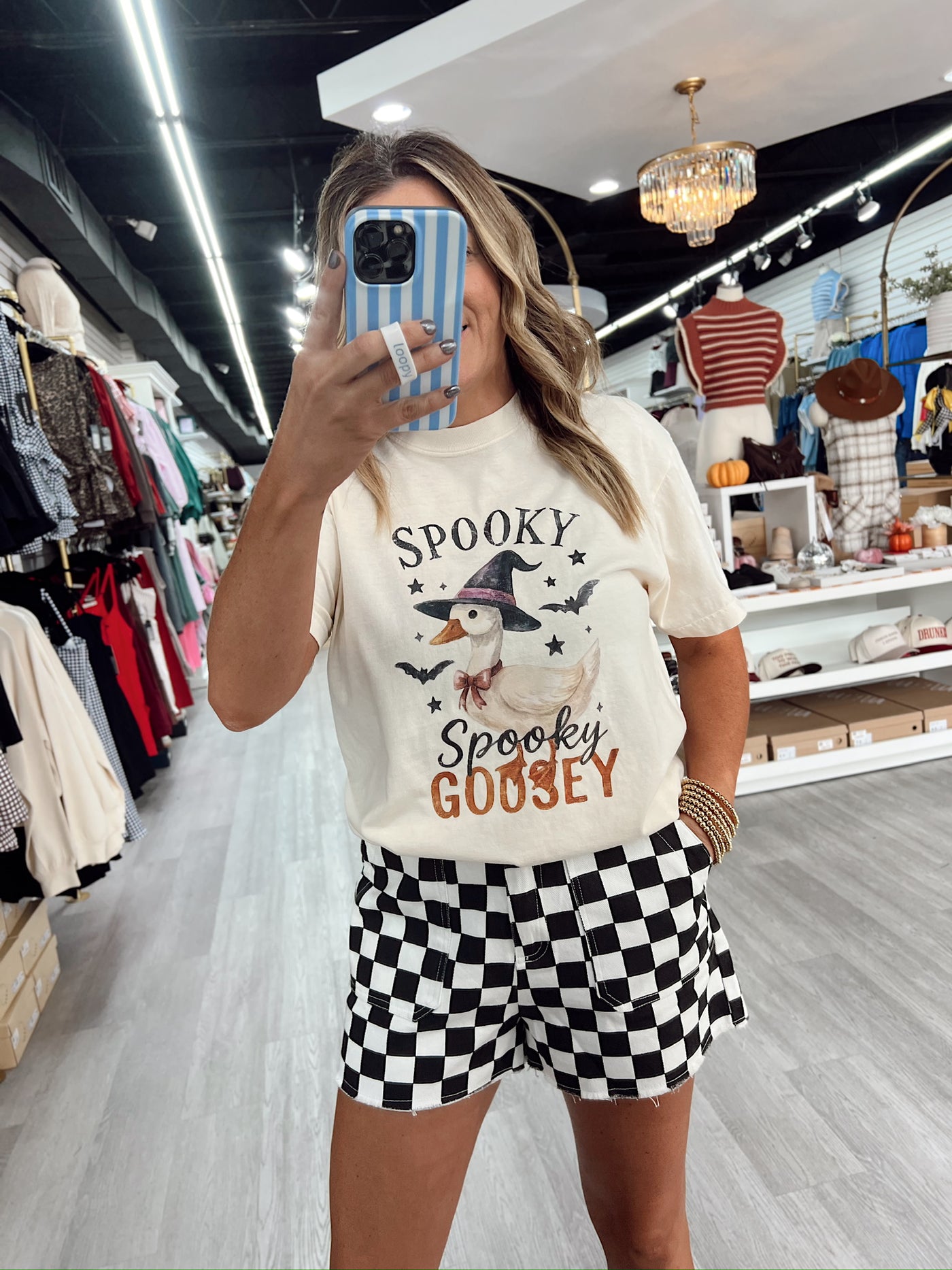 Spooky Goosey Halloween Graphic Top