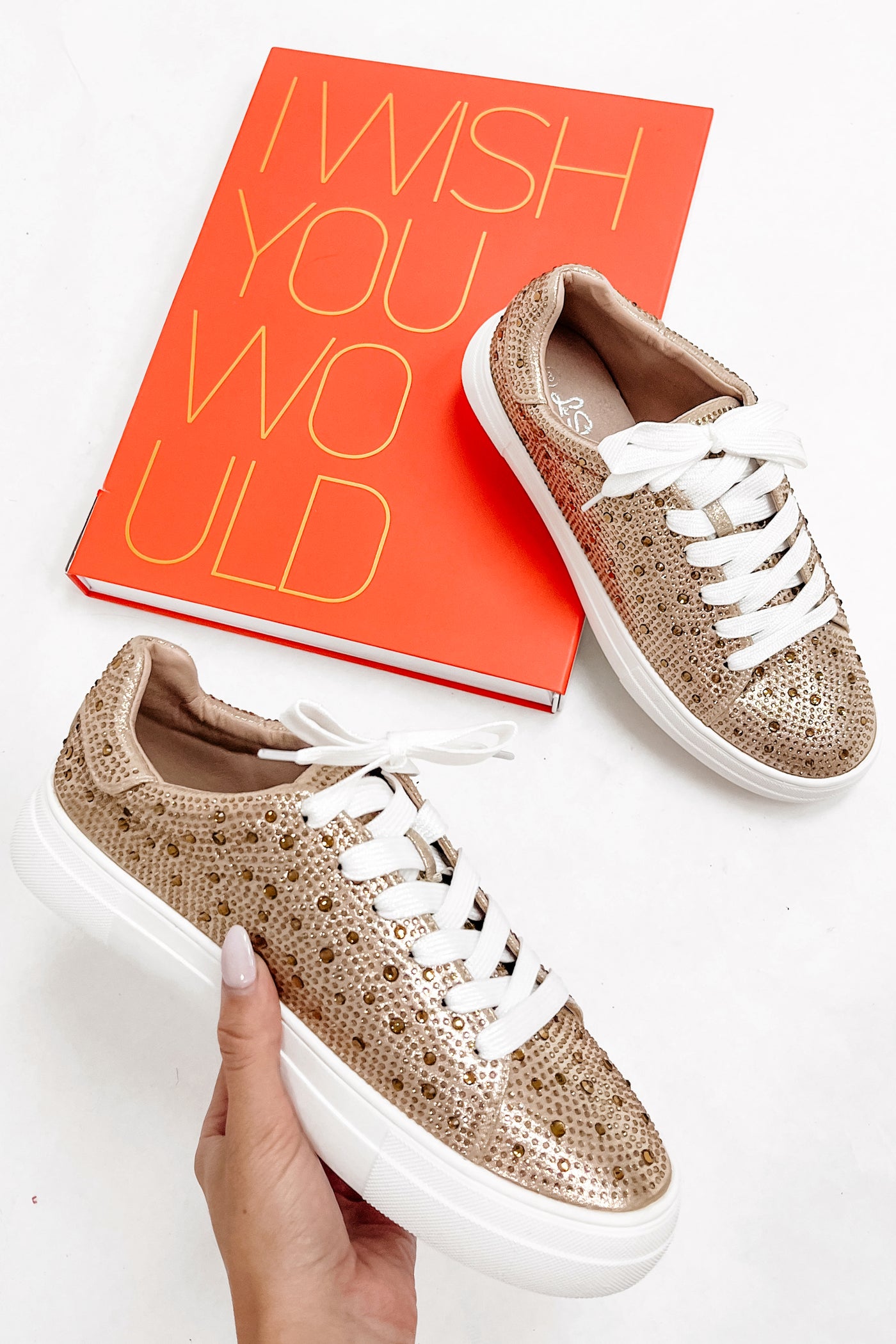 Beyond Glitz Rhinestone Sneakers