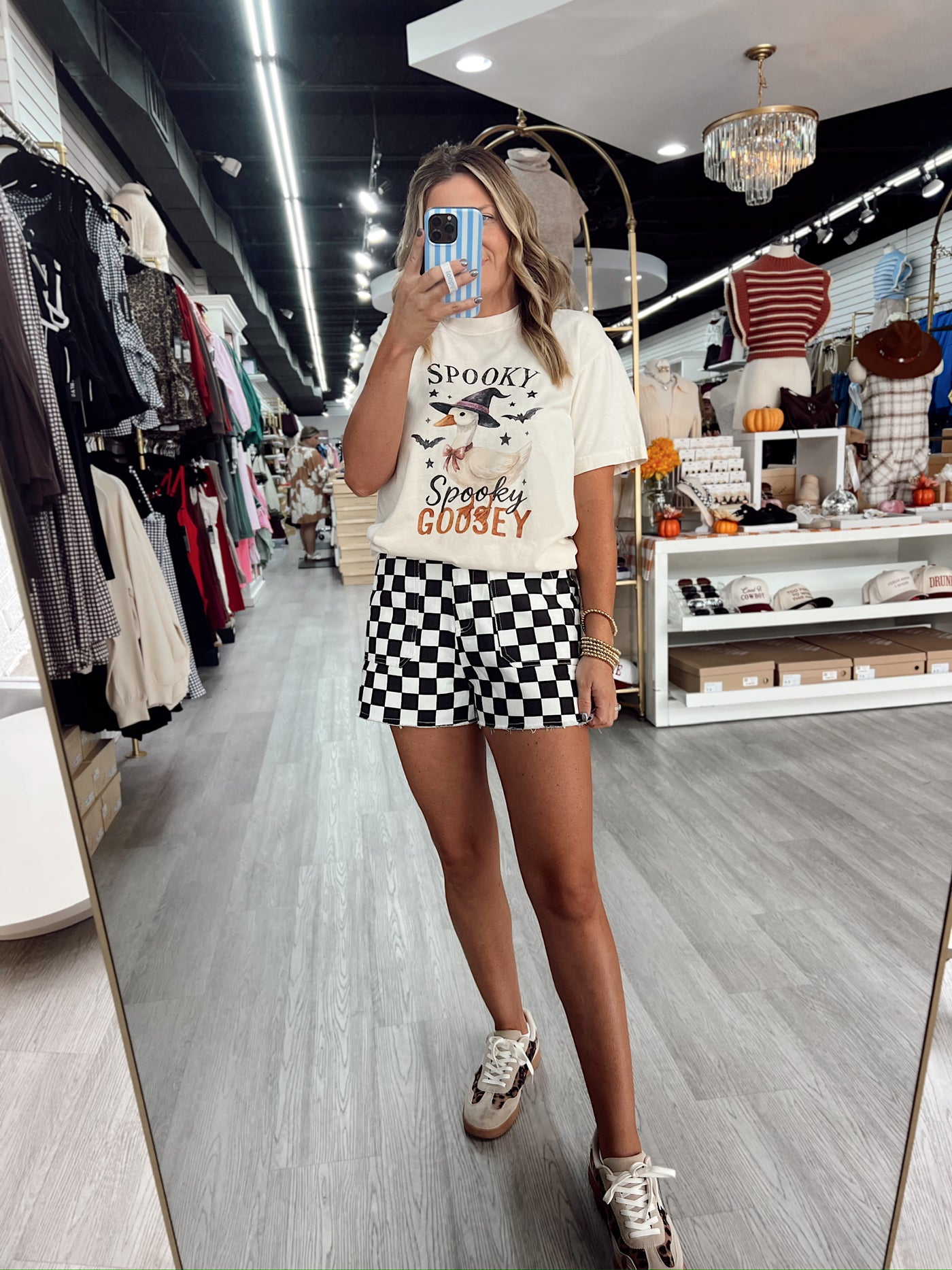 Spooky Goosey Halloween Graphic Top