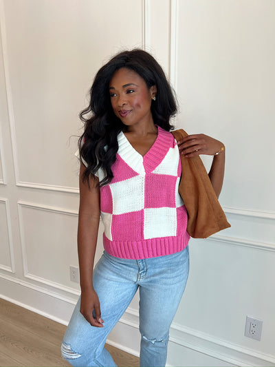 Hint Of Extra Sweater Vest Top
