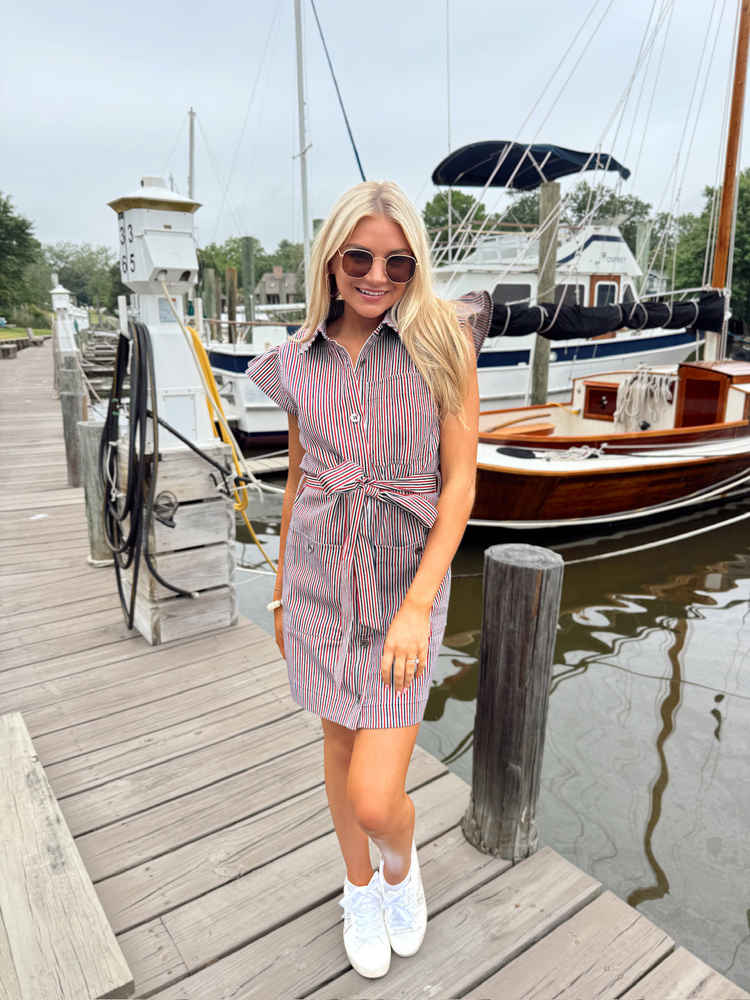 Play It Out Collared Mini Dress  Bella Rose Boutique