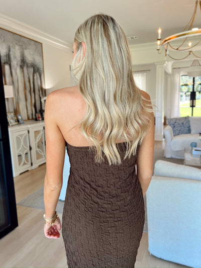 Divine Darling Strapless Midi Dress