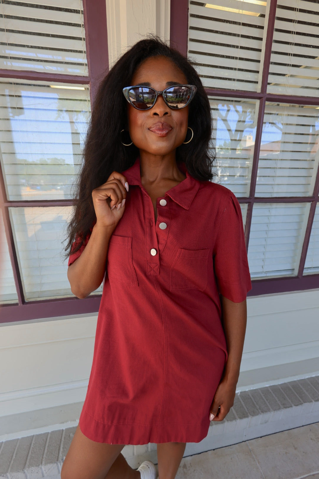 red denim mini dress Homegrown Happiness 18 114.00 134.00 39.00 Size:AU6 - (US2) Bamba Swim BOUNTY dress fb_fall26