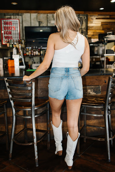Glow A Little One Shoulder Bodysuit