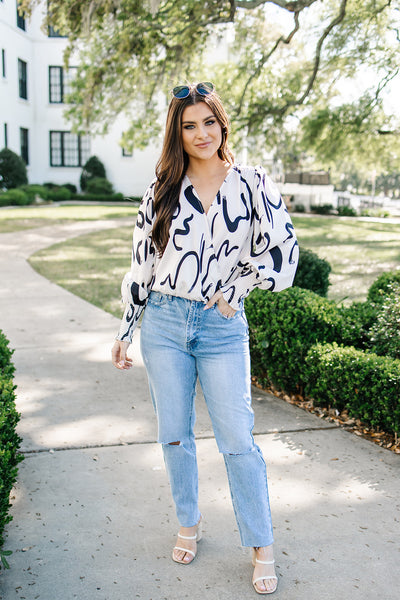 Graceful Ways Bodysuit Blouse