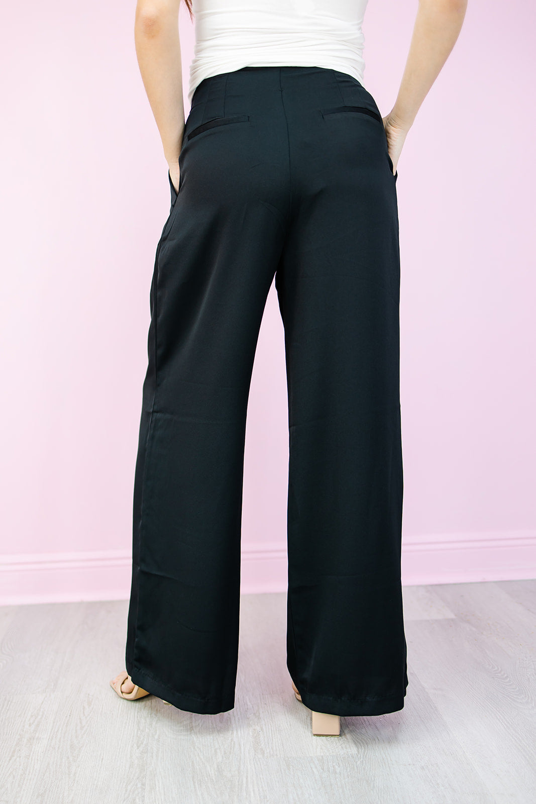 Tyra Wide Leg Satin Pants