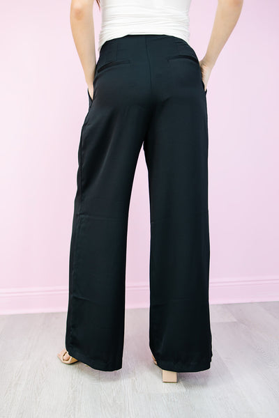 Tyra Wide Leg Satin Pants
