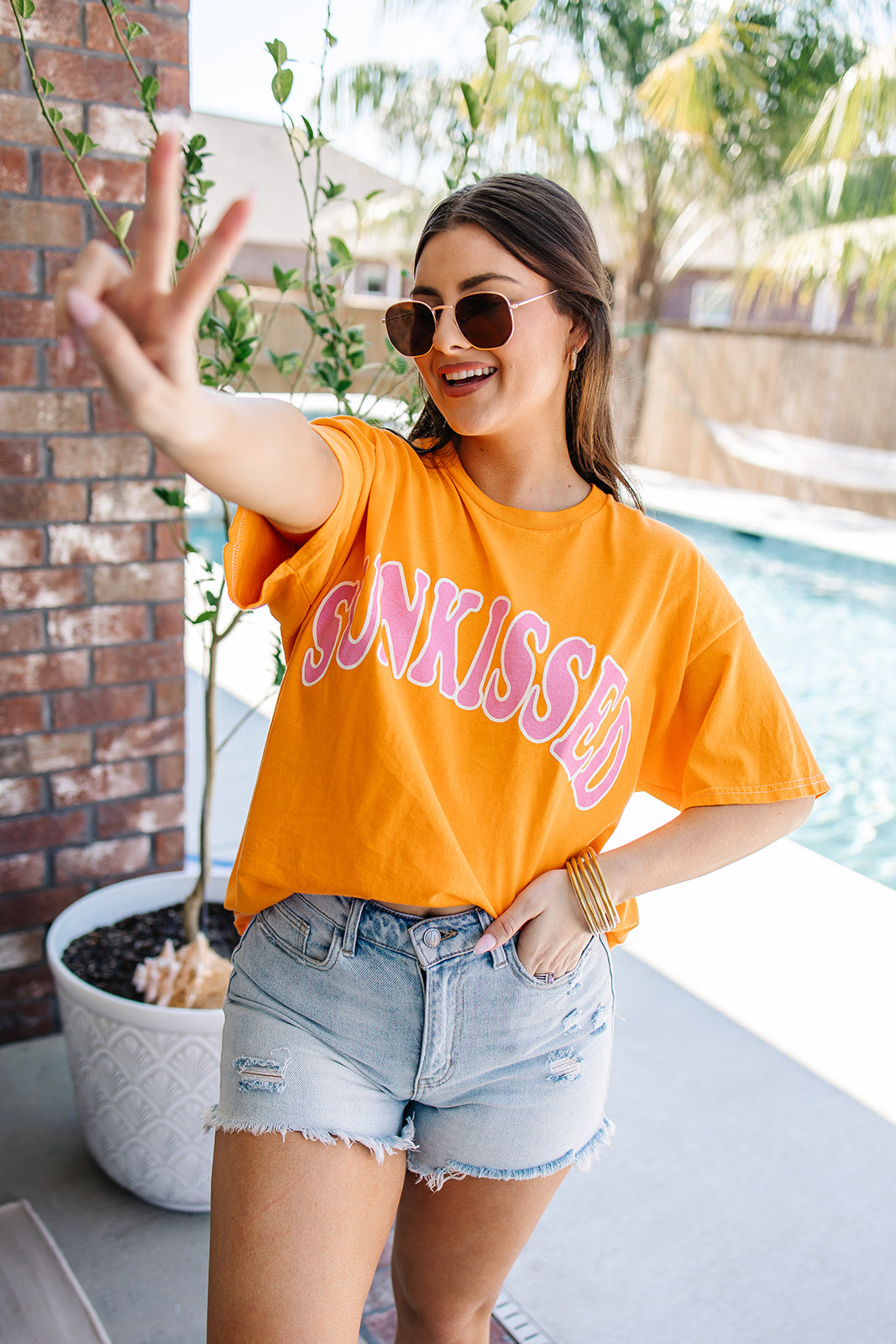 Groovy Sunkissed Graphic Top
