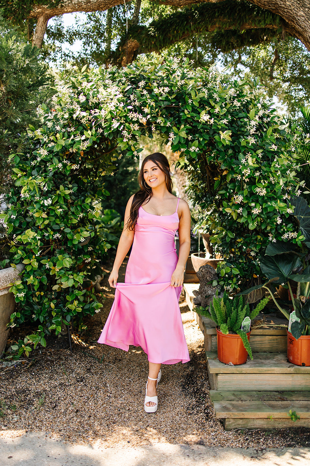 Flirting With Feelings Satin Midi Dress