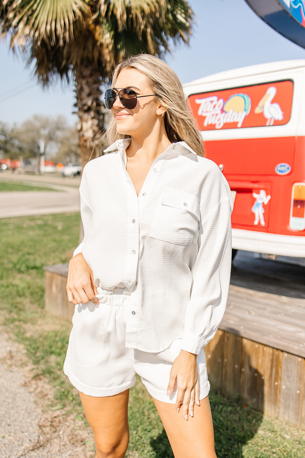 Easy Breezy Textured Long Sleeve