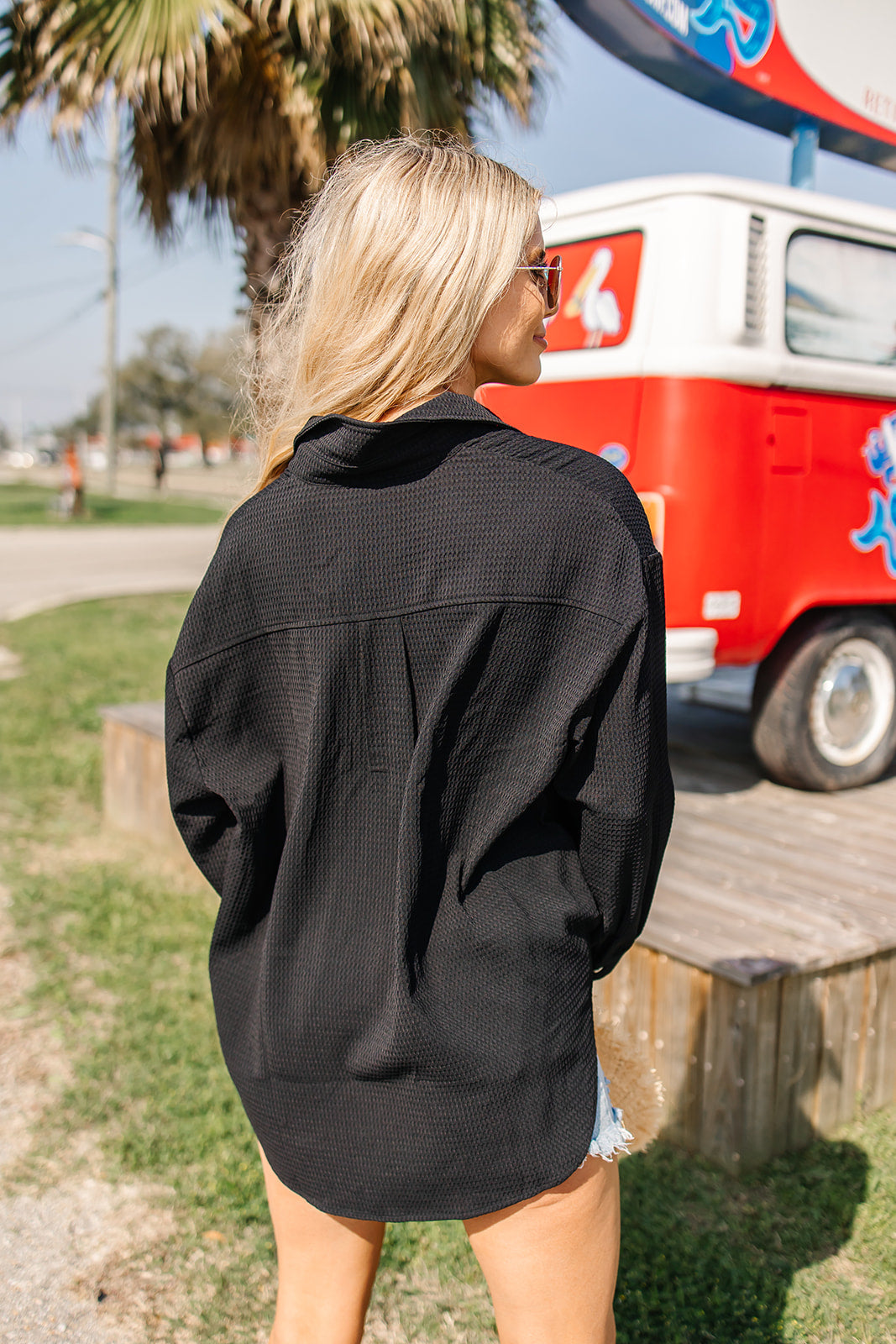 Easy Breezy Textured Long Sleeve