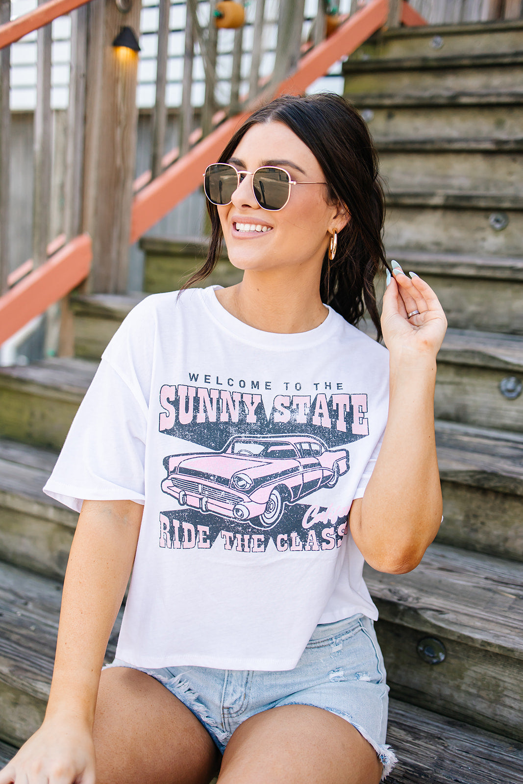 Welcome To Sunny State Graphic Top