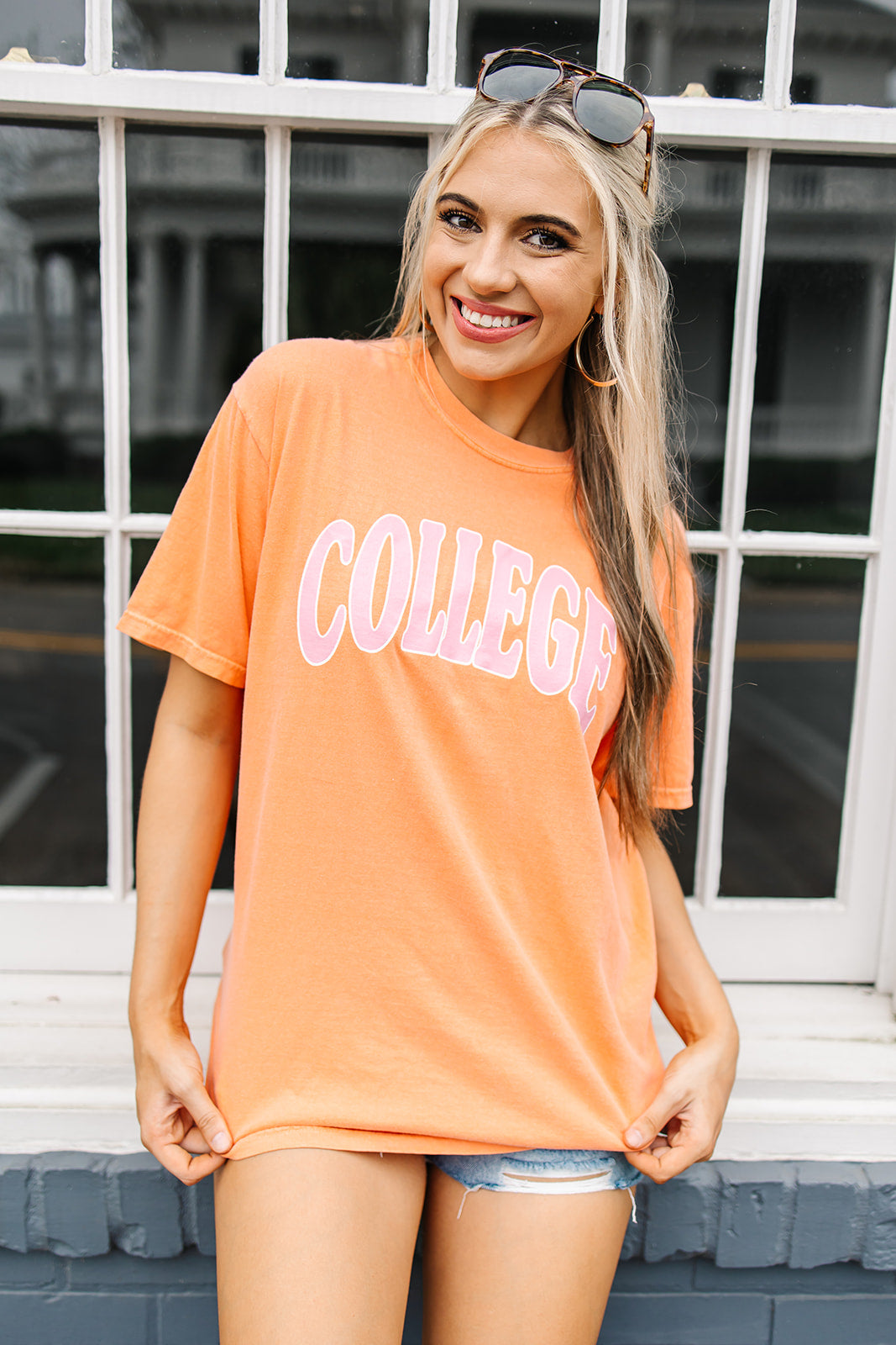 College Groovy Graphic Tee