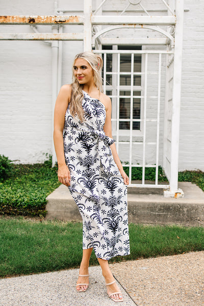 Tropical Babe One-Shoulder Dress