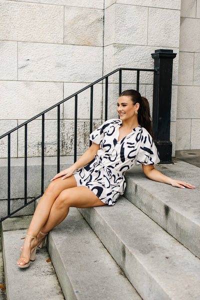 Abstract Prints Romper