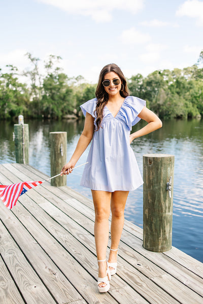 Sweet Talker Puffy Sleeve Dress
