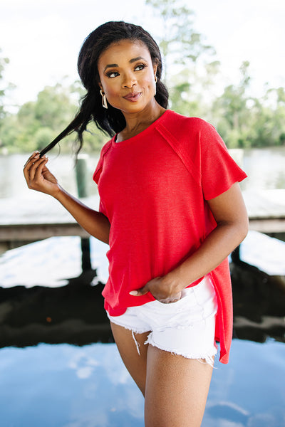 My Everyday Best Waffle Knit Top