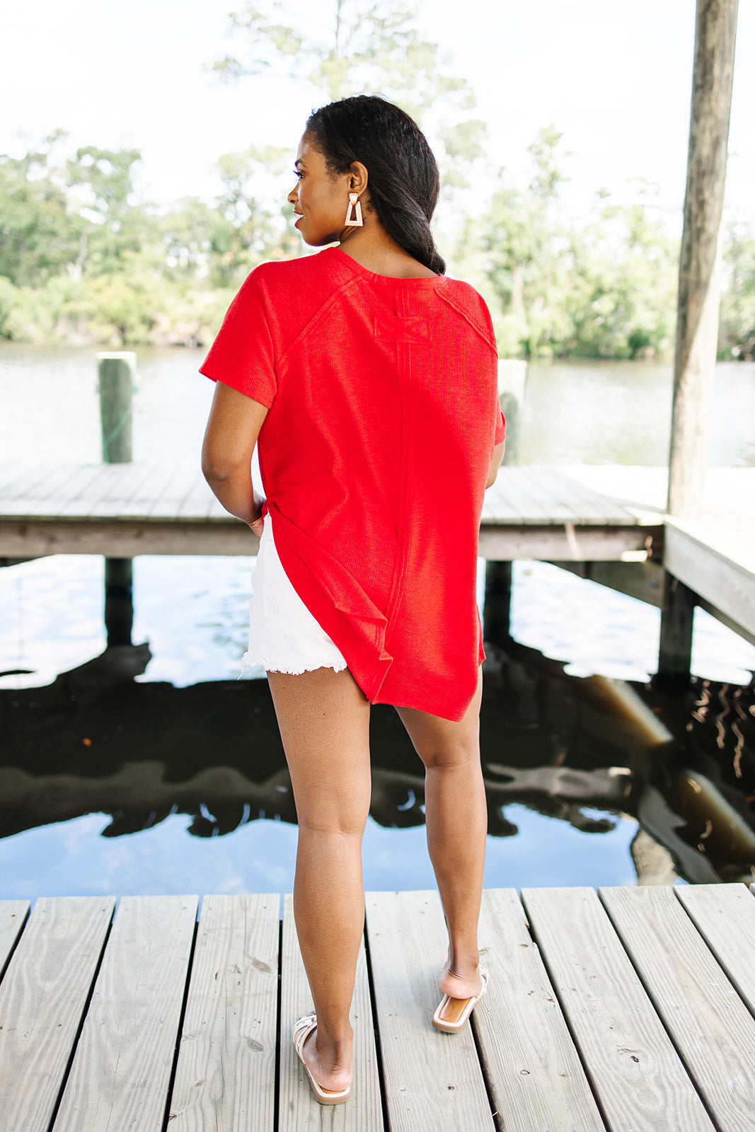 My Everyday Best Waffle Knit Top