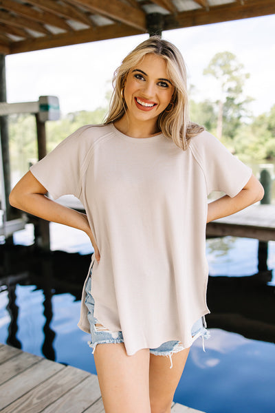 My Everyday Best Waffle Knit Top