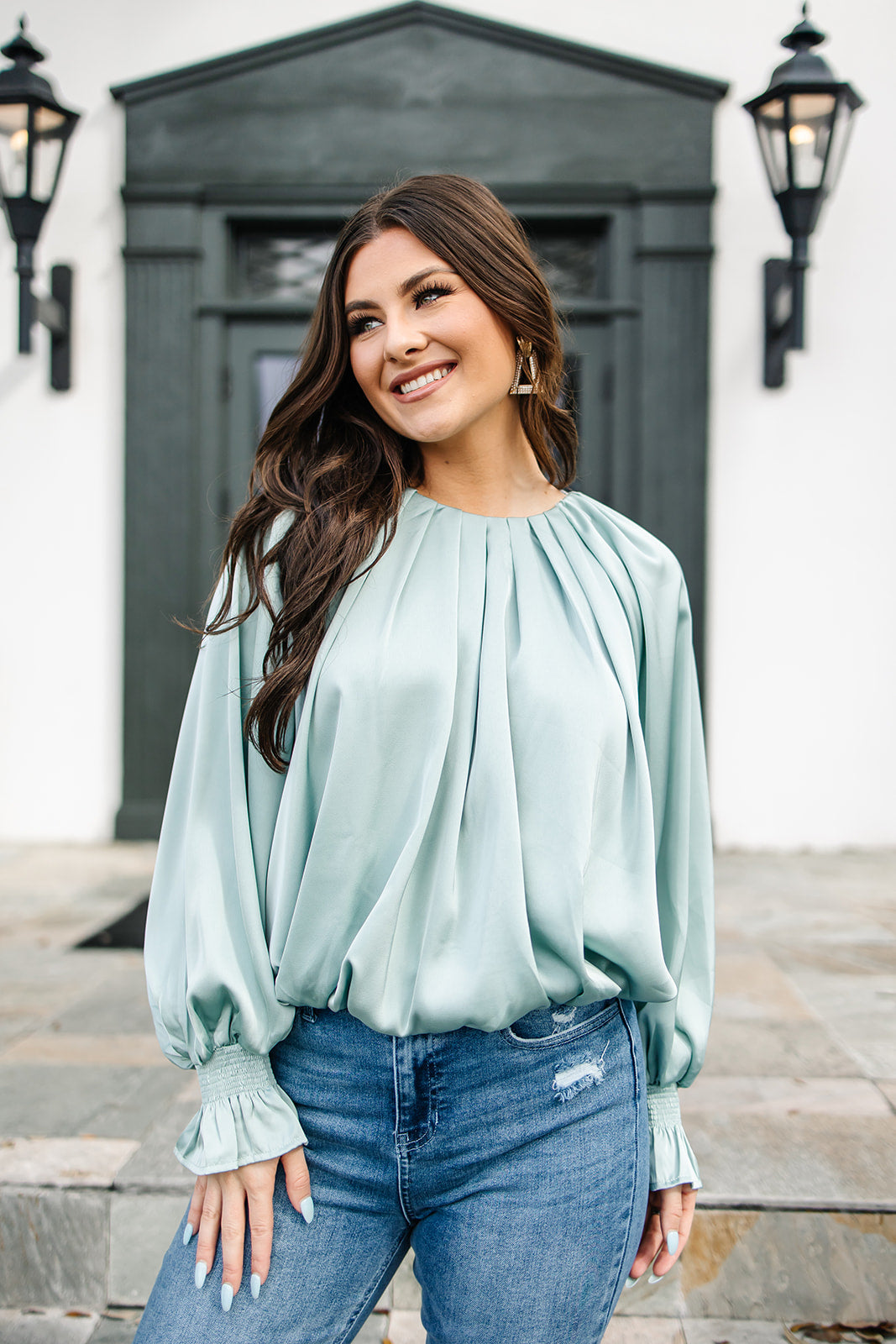 Truly Thriving Satin Blouse