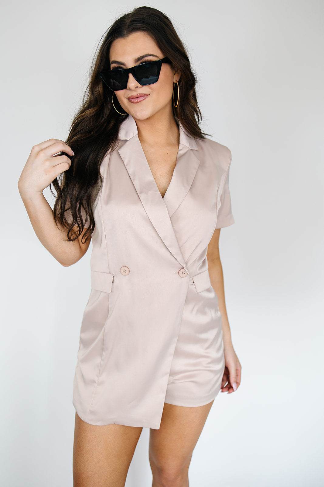 Power Trip Satin Romper
