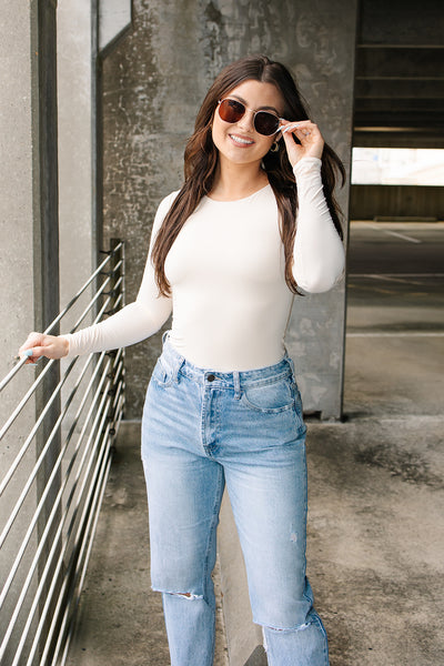 Double-Layered Long Sleeve Bodysuit