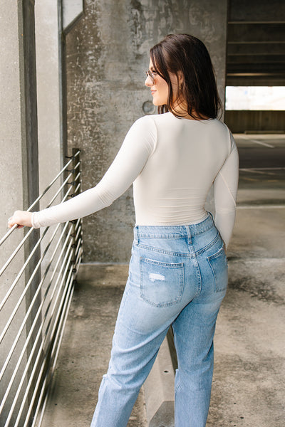Double-Layered Long Sleeve Bodysuit