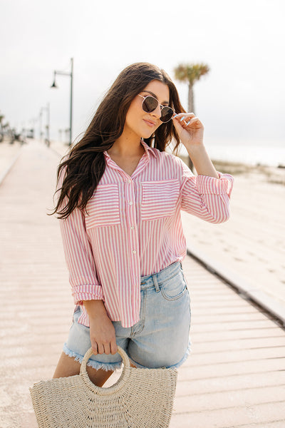 Make Your Ways Striped Top