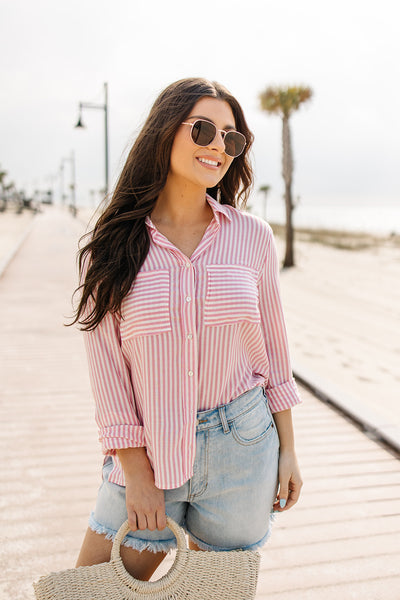 Make Your Ways Striped Top