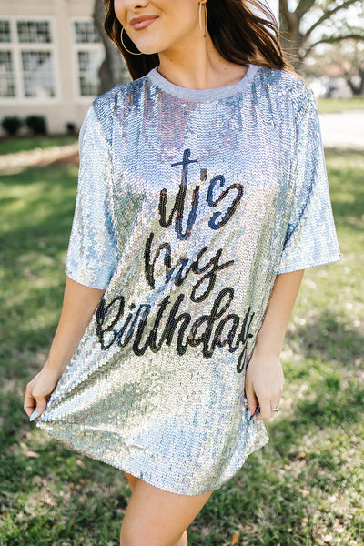 RESTOCK: It's My Birthday Embellished Dress