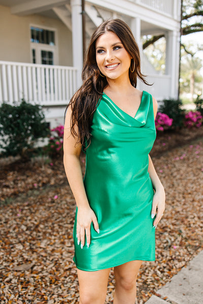 Total Stunner Cowl Neck Dress