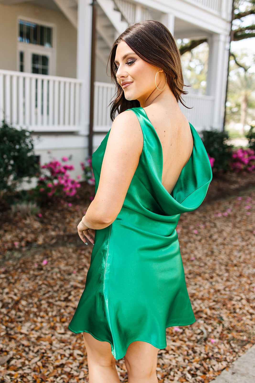 Total Stunner Cowl Neck Dress