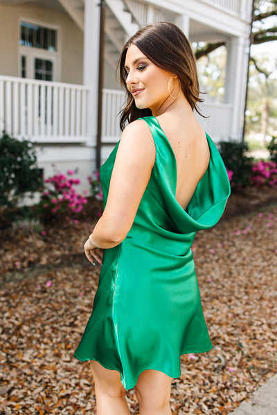Total Stunner Cowl Neck Dress