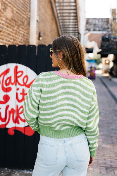 A Creative Movement Crop Cardigan
