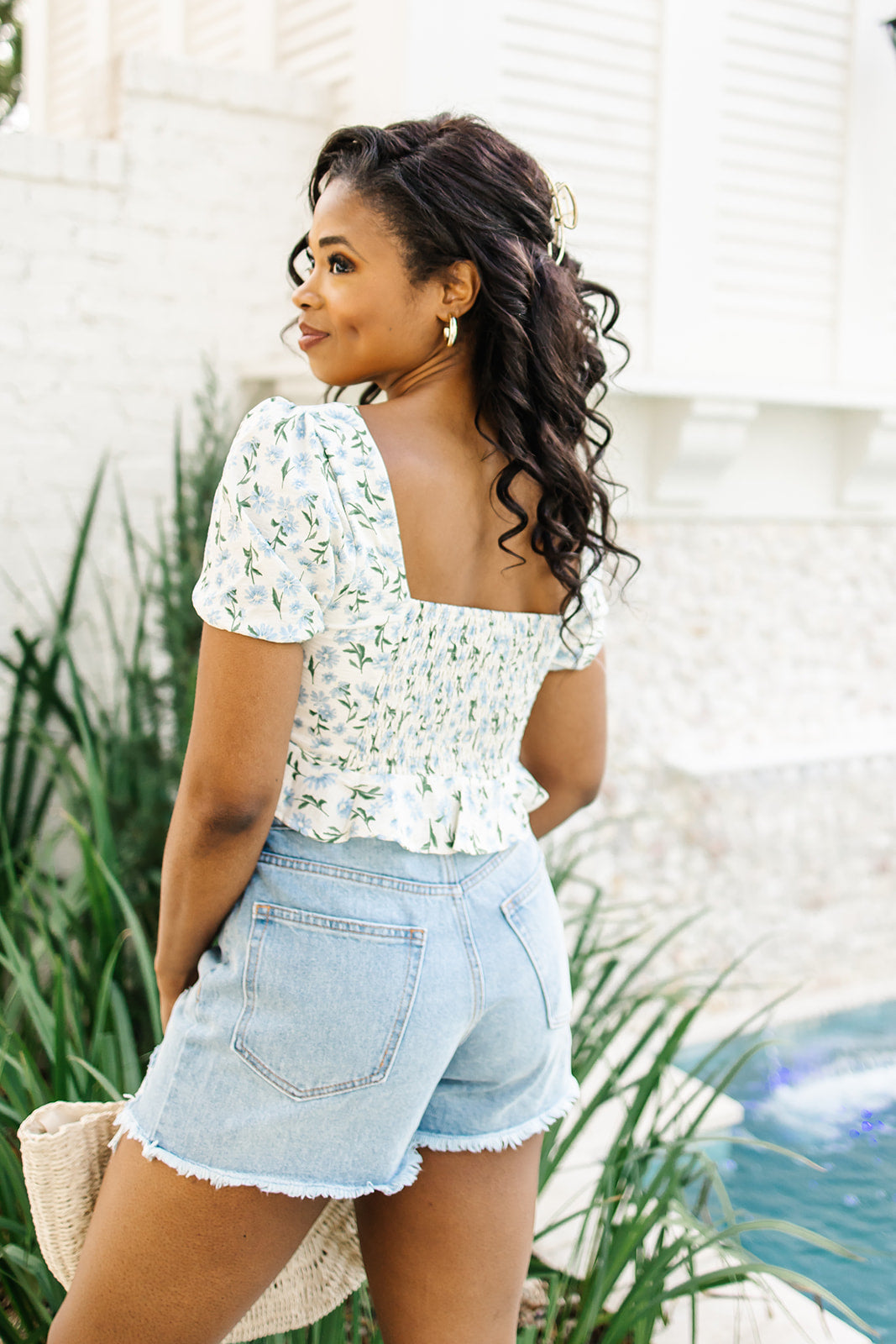 Pretty As Daisies Floral Crop Top