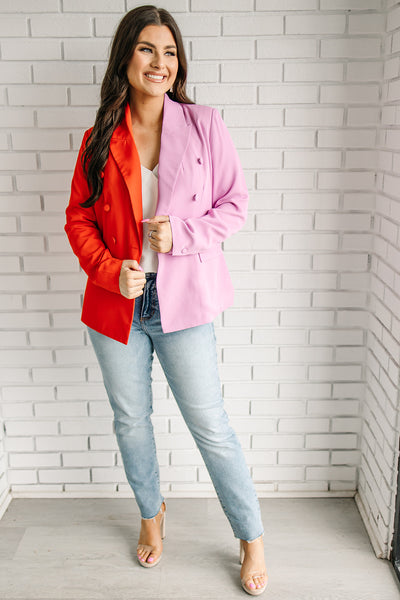 Out Of My Way Two Tone Blazer