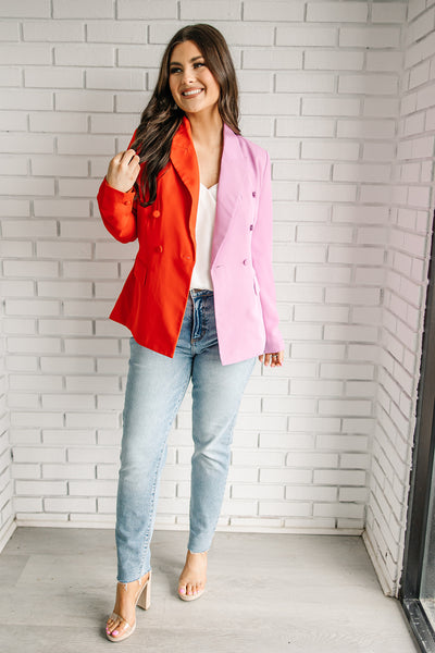 Out Of My Way Two Tone Blazer