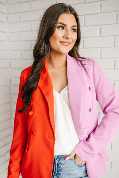 Out Of My Way Two Tone Blazer