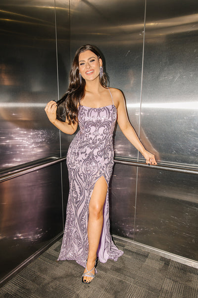 Jo Beth Evening Sequin Dress