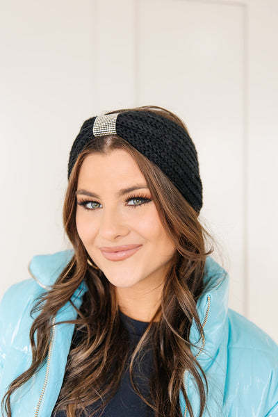 Wrapped In Smiles Embellished Knit Headband