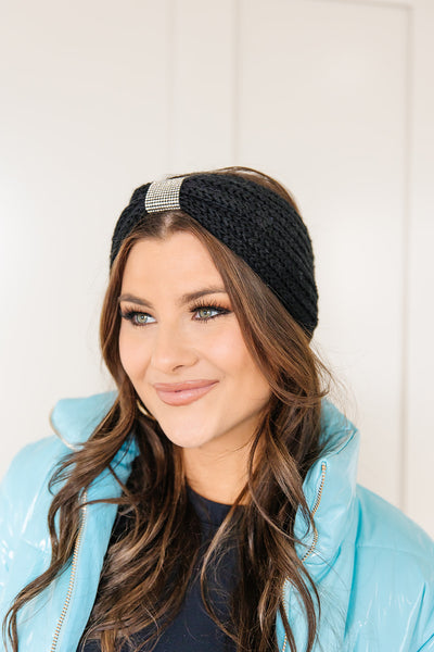 Wrapped In Smiles Embellished Knit Headband