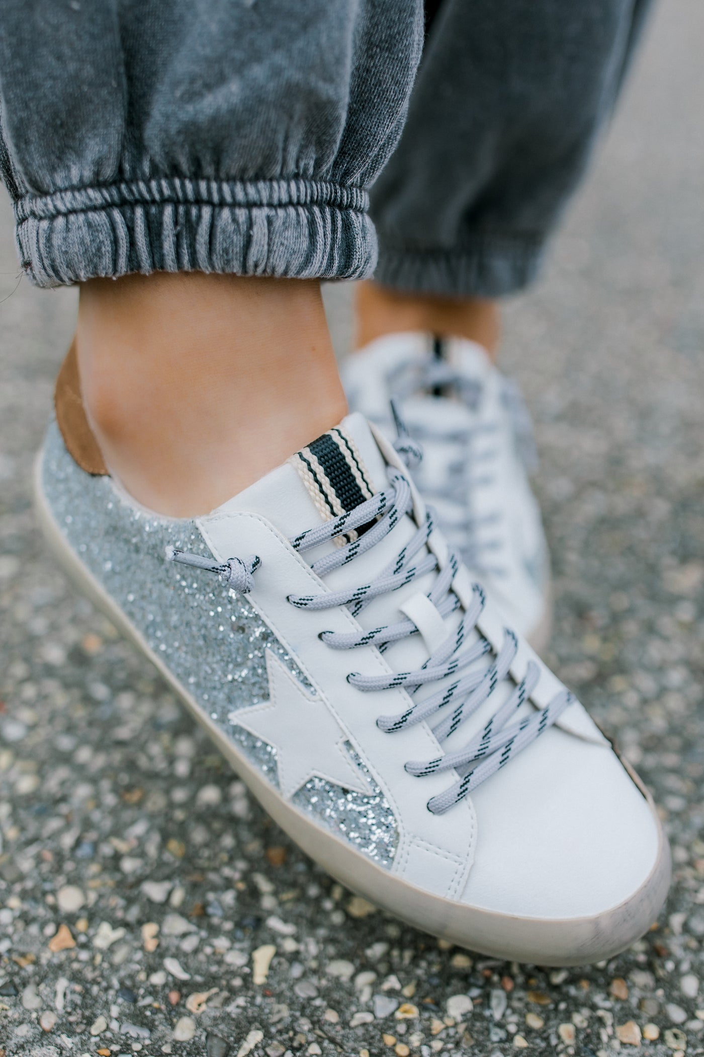 RESTOCK: I'm On My Way Glitter Sneakers